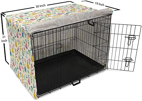 Capa de caixas de cães de animais lunaráveis, cão de gato abstrato e hare design de animais amante de