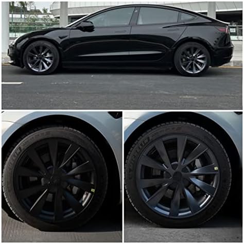 18 polegadas de roda de roda compatível para Tesla Modelo 3 2018-2023 tampa do cubo Tampa da roda Performance
