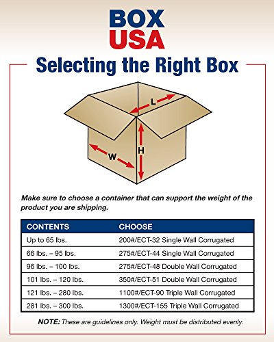 Caixa EUA 10 pacote de caixas de papelão corrugadas, 22 1/2 L x 22 1/2 W x 40 H, Kraft, envio,