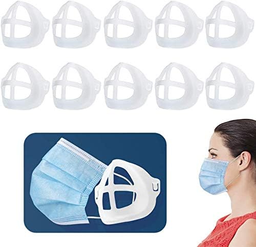 Porta de máscara 3D de 10 pacotes para uma máscara facial lavável reutilizável de respiração confortável