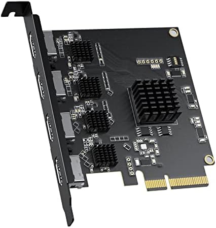 ACASIS 4K HDMI PCIE X4 Capture Stream e grava em 1080p60 com latência ultra baixa para videoconferência,