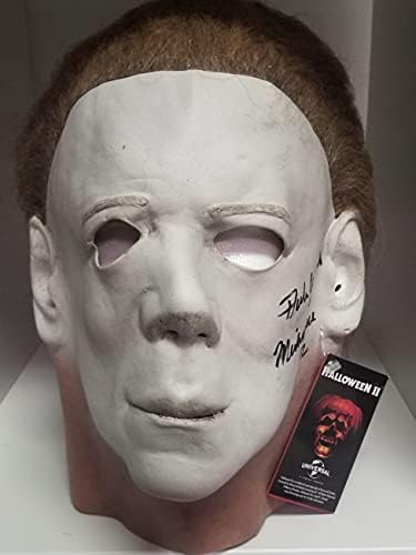 Dick Warlock assinou Michael Myers Mask do Halloween 2 II - máscara adulta