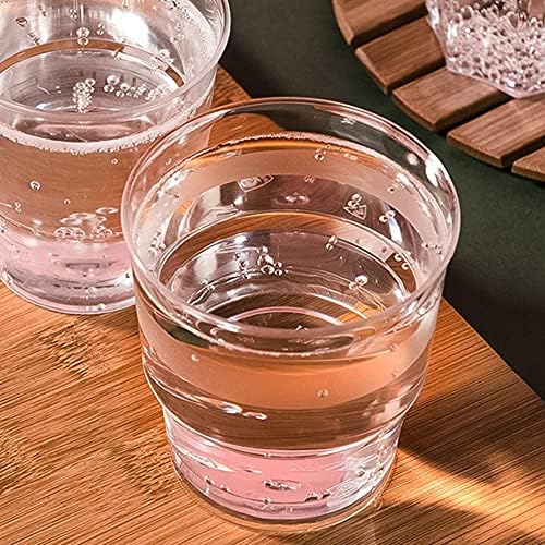 N / B Cup de água transparente única, material PS, alta temperatura resistente, estável e resistente, compressivo