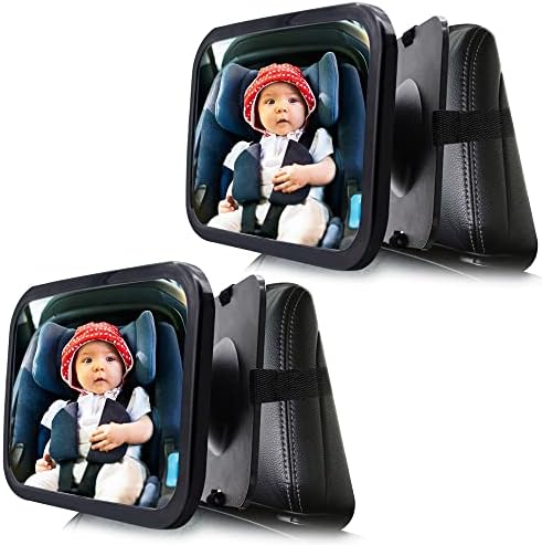 Espelho de carro para bebês, 1 pacote/2 embalagem espelho de assento de segurança grande, espelho