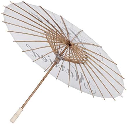 Malaxa Lianxiao - guarda -chuva decorativa, guarda -chuva de papel branco, 3 tipos de guarda -chuva