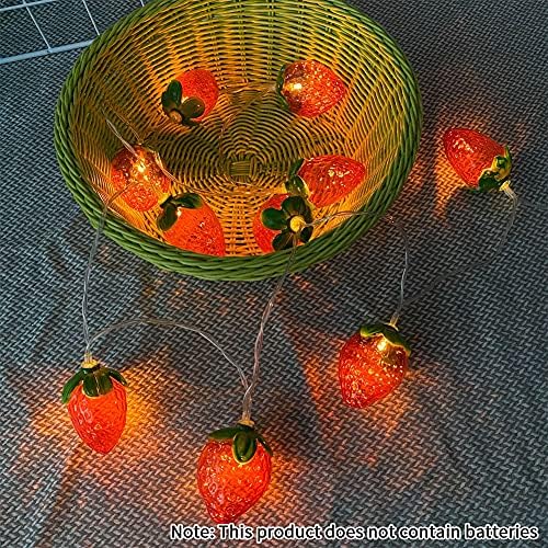 Luzes de frutas de frutas lvoertuig, 10led 1,5m de morango de frutas luzes de barra