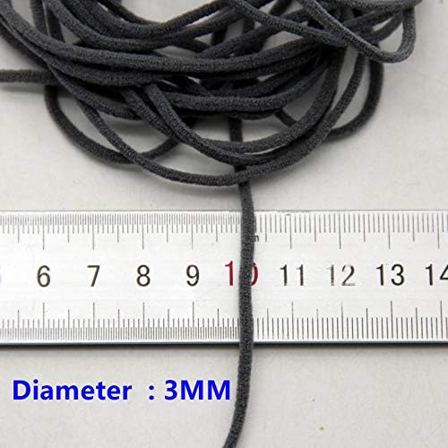 Irisgardenn 500 metros de 3 mm elástico redondo corda de borracha fita fita adesiva corda de óleo de óleo pendurado
