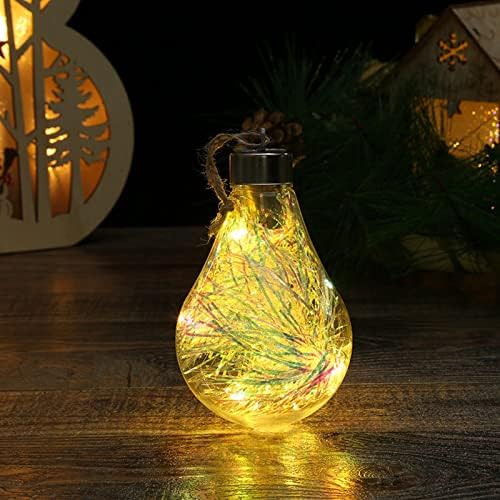 Crystal Vintage 2023 Novo LED criativo LED Transparente Christmas Bulbo de lâmpada de Natal Tree para pendurar