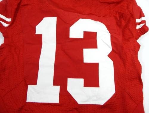 2012 San Francisco 49ers 13 Jogo emitido Red Jersey 42 78 - Jerseys de jogo NFL não assinado usados