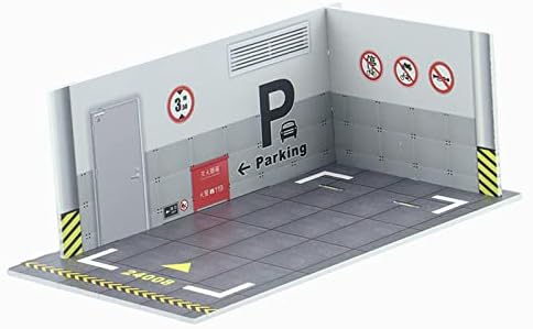 Modelo de carro Predolo PVC Diorama estacionamento 1/24 Exibir estacionamento Toy Toy Background Diy Montagem