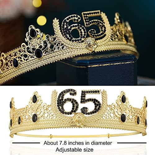 Titikadi 65º aniversário Coroa do rei e aniversário da faixa do rei, 65º aniversário para homens.