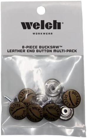 Botões de solteiro de metal de Welch Men para suspensórios