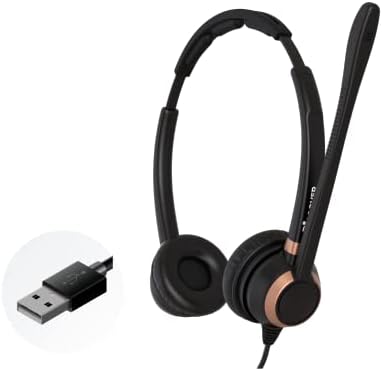 Descubra o fone de ouvido Softphone USB com fio D712U para profissionais- compatíveis com equipes da Microsoft,