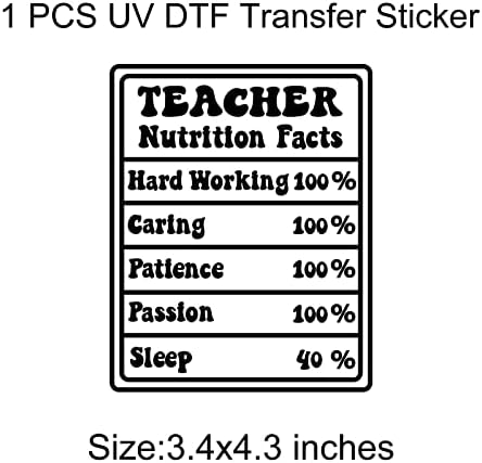 Adesivo de transferência de UV DTF para xícaras de vidro de 16 onças Libbey, DIY transfere decalques para bebida