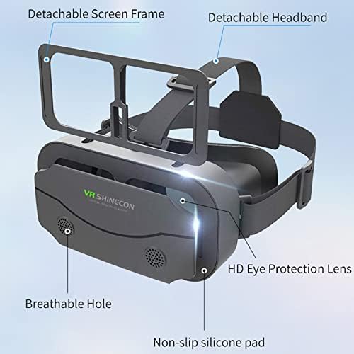 VR VIS DIGITAL CONVELECE PARACENDO DE CABEÇA 3D VR VR 360 ° Realidade virtual óculos de óculos digitais ajustáveis