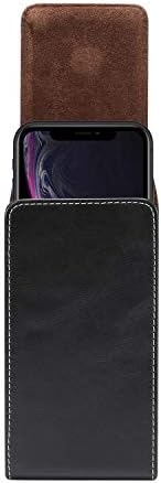 Caixa de cinto de couro de capa de capa de CAIFENG para iPhone 11 Pro Xs X, bolsa de estojo de cinto para