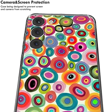 Compatível com Samsung Galaxy S23 Evil Eyes Caso, colorido e mal olhos místicos amulet art gráfico