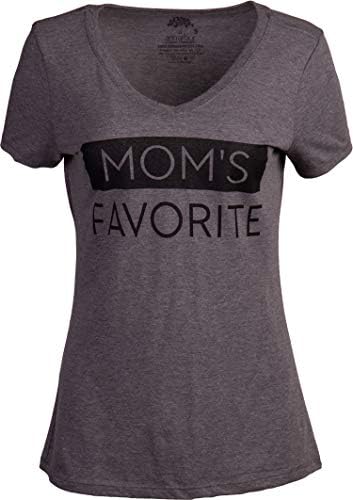 Favorito da mãe | Filha engraçada Irmã Irmão piada do dia das mães Humor da família Humor V-shirt para