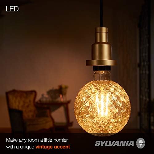 Sylvania liderou a lâmpada em forma de abacaxi vintage, brilho âmbar, 150 lúmens, 2175k - 1 pacote