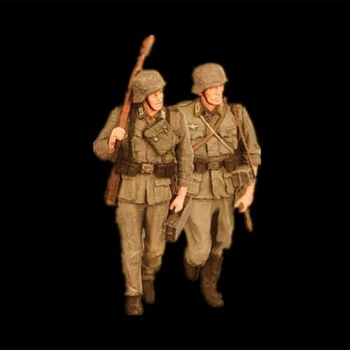 1/35 WWII Soldado Alemão Resina Figura Kit de Resina Miniatura Partes // I6JH-2