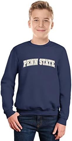 Little King NCAA Youth Boys Crewneck Sweatshirt com Tackle Swill Letters Team Colors