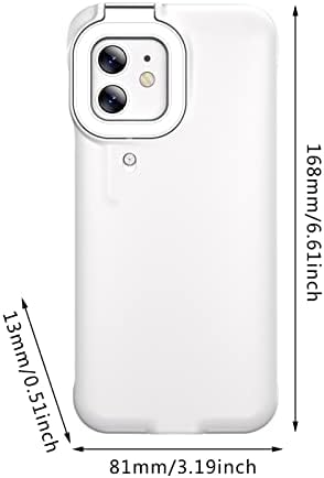 Xuyuan Casos de telefone iluminados - caixa de proteção móvel com luz | LED Illuminated Selfie Lighting Phone Coverning Up para selfie/vídeo/fotografia/FaceTime