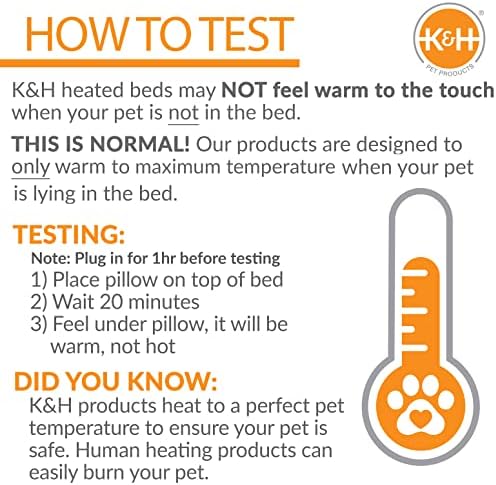 K&H Pet Products Cama de animais de estimação mais quente, transforme qualquer cama de gato ou cachorro em uma