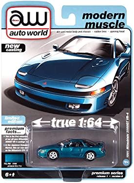1991 3000GT VR-4 Jamaican Blue Modern Modern Muscle Limited Edition 1/64 Modelo Diecast Car pelo