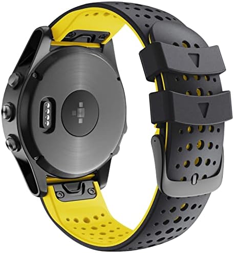 Liberação rápida EasyFit Silicone Watch Band WristStrap para Garmin Fenix ​​7x 7 6x Pro 5 5x Plus 935 Smartwatch