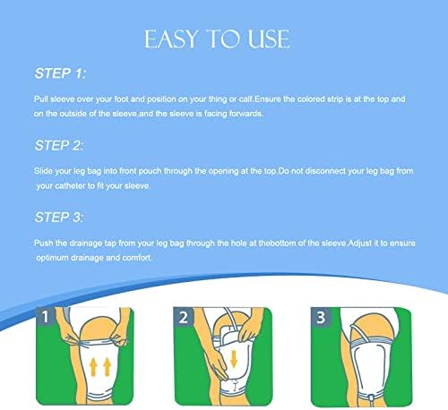 Cateter Saco de saco da perna Comfort Sleeve Urine Cateter Care Saco de pernas Incontinência urinária suprimentos
