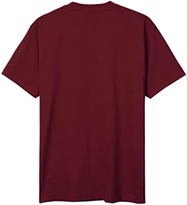 Chapéu e além da mensagem Super Max Algodão Pesada Camiseta Solid Sleeve Tee S-5xl