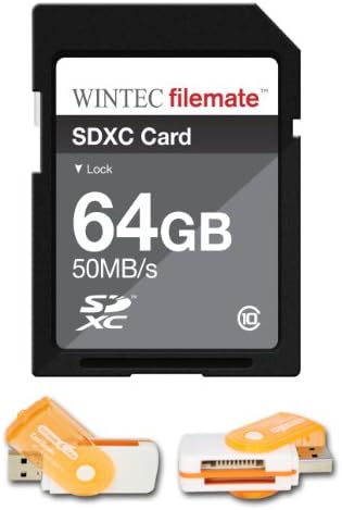 64 GB Classe 10 SDXC High Speed ​​Memory Card 50Mb/S. Para câmeras Panasonic DMC-GF3K Série DMC-GH2HK.