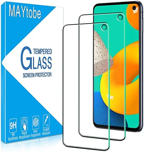 MaytoBe [2 pacote] Protetor de tela projetado para Samsung Galaxy S10E Vidro temperado, amigável de casos, sem bolhas, fácil de instalar