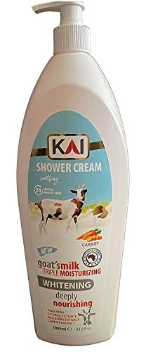 KAI Triple hidratante creme de chuveiro com proteção de 24 horas | Gel de banho de luxo calmante e nutritivo