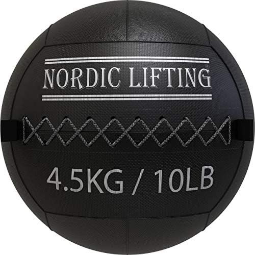 Bola de parede de elevação nórdica 10 lb pacote com sapatos Venja Tamanho 8 - Vermelho preto