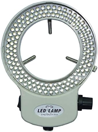Kit de acessórios para microscópio para adultos ajustáveis ​​144 luminária de luz de anel LED Illuminator