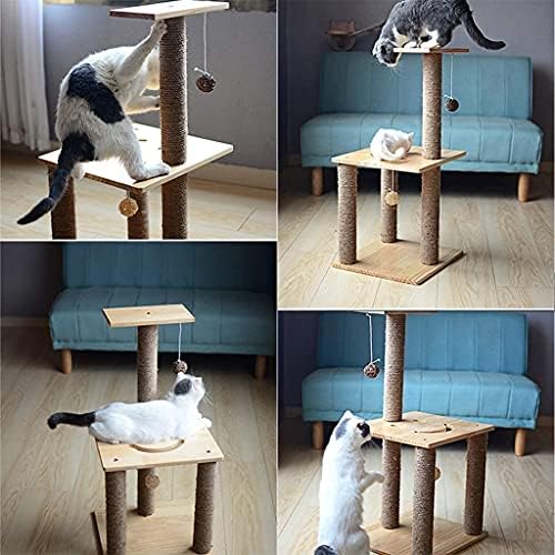 Haieshop Cat Tree Condomingo arranhando post gato torre gato pilar sisal corda gato tábua de gato caseiro