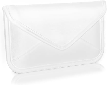 Caixa de ondas de caixa compatível com Samsung Galaxy A01 - Bolsa mensageira de couro de elite, design de envelope