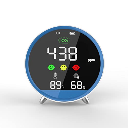 Medidor de detector de kopuo CO2, monitor de qualidade do ar interno, umidade de temperatura 3 em 1, sensor de