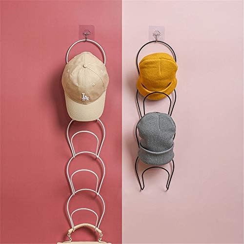 Uxzdx 5 pcs/conjunto de metal montagem de parede hat hat string rack rack hat jarers de camada