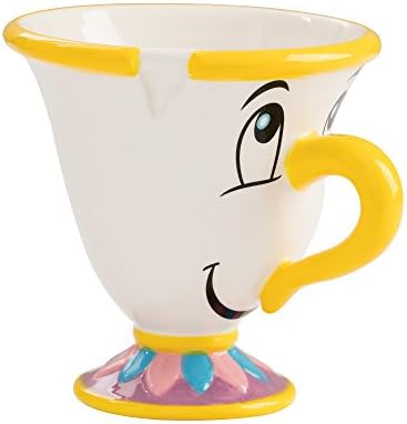 Vandor Disney Beauty and the Beast Chip Réplica Sculpted Ceramic Tea Cup, 8 onças