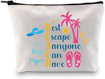 Xyanfa Beach Bag de cosméticos Vocação Vocação Gifts Praia Trip Beach Gifts For Women Girls Saco