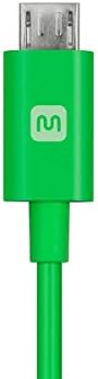 Monoprice USB tipo A para micro tipo B - 6 pés - verde | 2.4a, 22/30AWG - Selecione Série