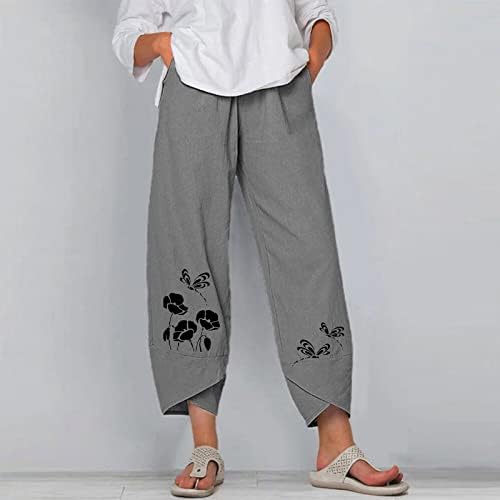 Miashui Ladies aquece calças femininas calças casuais sólidas calças impressas calças de cintura