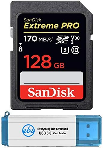 Sandisk 128GB SDXC Extreme Pro Memory Card funciona com Dell Inspiron 27 7000, Inspiron 24 5000, Inspiron 15 3000