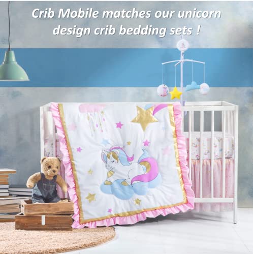 CRIB Mobile para meninos para meninos, bebê móvel para berço com caixa de música digital especial