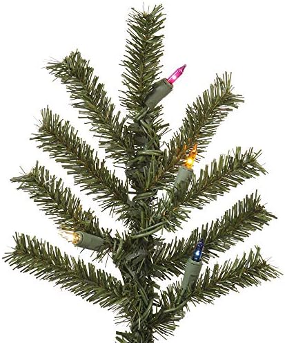 Vickerman 7 'Árvore de Natal Artificial Alpina Natural, Desbraída - Árvore de Natal Faux - decoração