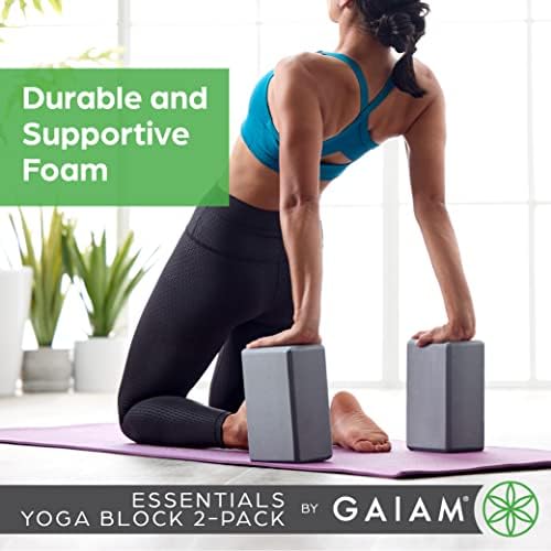 Gaiam Essentials Yoga Block-Superfície de espuma não deslizante suave para ioga, pilates, meditação