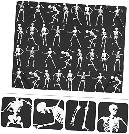 Homsfou 4pcs Spooky Vinyl Halloween para Feliz Caso Caso Costum Fantas de Vídeo Vídeo Parede Dark Wallpaper Gothic