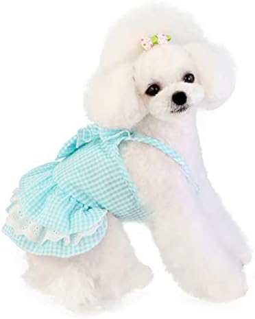 Roupas de cachorro para cães médios menino conjunto de algodão vestido de estimação primavera e verão